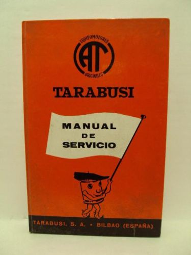 Portada del libro de MANUAL DE SERVICIO. TARABUSI