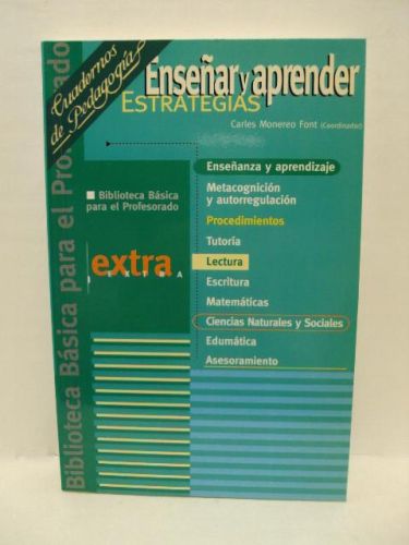 Portada del libro de ENSEÑAR Y APRENDER ESTRATEGIAS. CUADERNOS DE PEDAGOGÍA