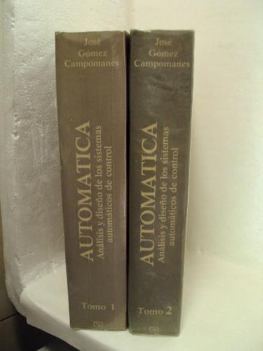 Portada del libro de ANÁLISIS Y DISEÑO DE LOS SISTEMAS AUTOMÁTICOS DE CONTROL. 2 Tomos