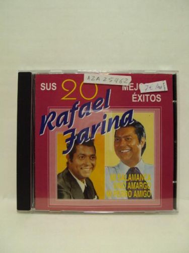 Portada del libro de RAFAEL FARINA, sus 20 mejores éxitos