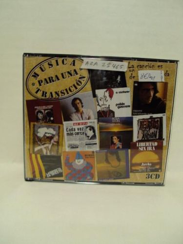 Portada del libro de MÚSICA PARA UNA TRANSICIÓN, la canción es un arma cargada de futuro. 3 CD