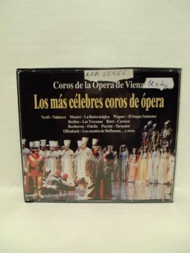 Portada del libro de LOS MÁS CÉLEBRES COROS DE ÓPERA, 3 CD