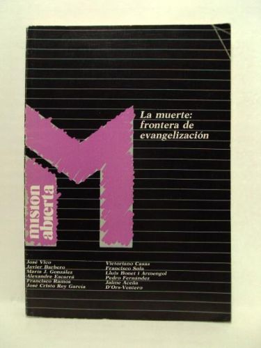Portada del libro de La MUERTE: FRONTERA DE EVANGELIZACIÓN. Misión Abierta