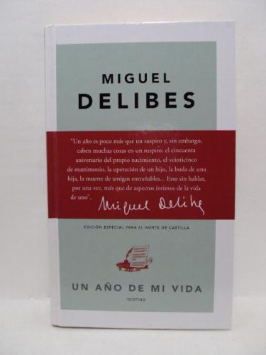 Portada del libro de MIGUEL DELIBES. Un año de mi vida 1972