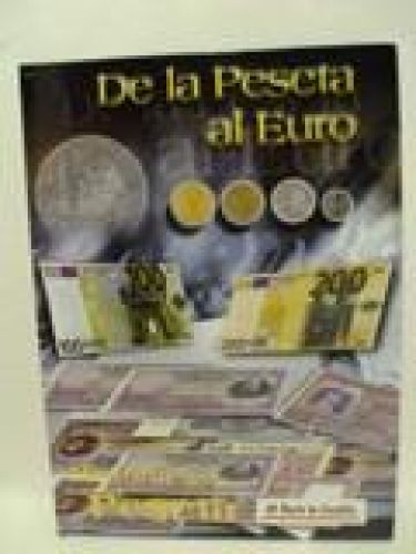 Portada del libro de DE LA PESETA AL EURO. Historia de la peseta