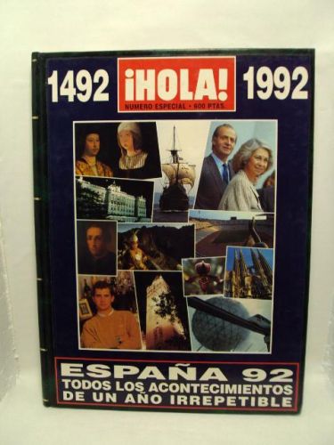 Portada del libro de ¡HOLA!. Número especial 1492-1992