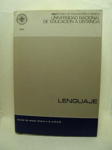 Portada del libro de UNIVERSIDAD NACIONAL DE EDUCACIÓN A DISTANCIA. LENGUAJE. Cursos de acceso directo a la U.N,E,D,