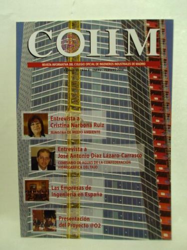 Portada del libro de COIIM. Revista del Colegio Oficial de ingenieros Industriales de Madrid. Nº 35. ENERO/ FEBRERO 2008