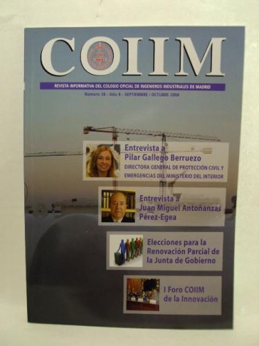 Portada del libro de COIIM. Revista del Colegio Oficial de ingenieros Industriales de Madrid. Nº 38. SEPTIEMBRE/ OCTUBRE...