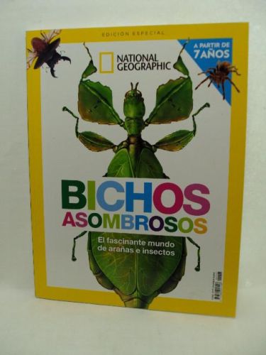 Portada del libro de BICHOS ASOMBROSOS. El fascinante mundo de arañas e insectos. National Geographic