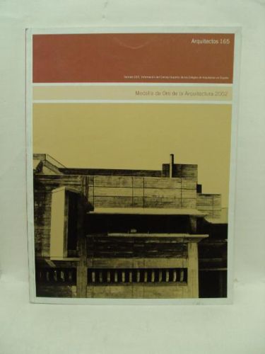 Portada del libro de ARQUITECTOS 165. MEDALAL DE ORO DE LA ARQUITECTURA. Nº 03/ 1