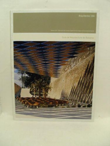 Portada del libro de ARQUITECTOS 166. GUÍA DE ARQUITECTURA EN BALEARES. Nº 03/ 2