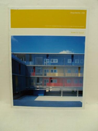 Portada del libro de ARQUITECTOS 168. VIVIENDA SOCIAL. Nº 03/ 4