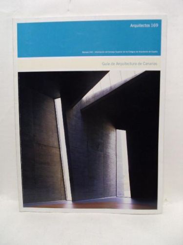Portada del libro de ARQUITECTOS 169. GUÍA DE ARQUITECTURA DE CANARIAS. Nº 04/ 1