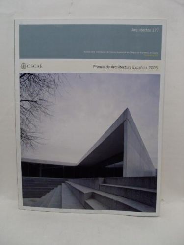 Portada del libro de ARQUITECTOS 177. PREMIO DE ARQUITECTURA ESPAÑOLA 2005. Nº 06/ 1