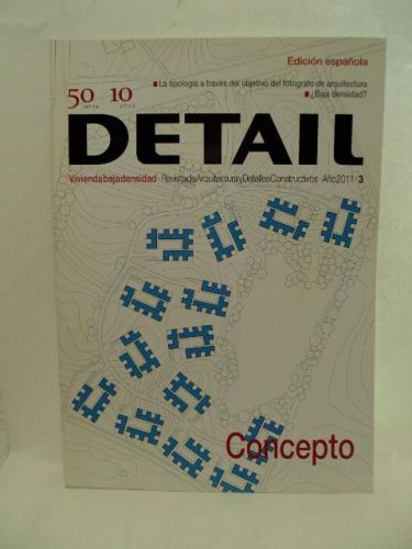 Portada del libro de DETAIL. Revista de Arquitectura y Detalles Constructivos. Vivienda baja densidad. Año 2011-3