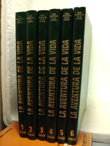 Portada del libro de LA AVENTURA DE LA VIDA. Crónicas de viajes de FÉLIX RODRIGUEZ DE LA FUENTE. 6 VOLÚMENES