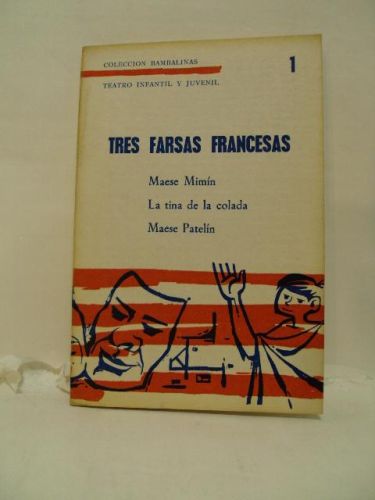 Portada del libro de TRES FARSAS FRANCESAS