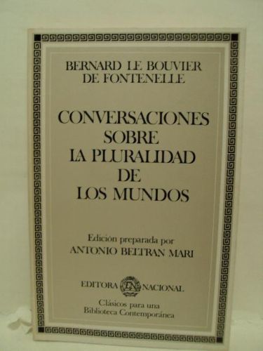 Portada del libro de CONVERSACIONES SOBRE LA PLURALIDAD DE LOS MUNDOS