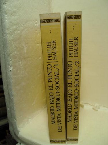 Portada del libro de MADRID BAJO EL PUNTO DE VISTA MÉDICO-SOCIAL. Dos Volúmenes