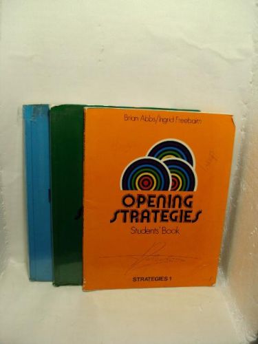 Portada del libro de OPENING STRATEGIES TOMO 1, 2 Y 3. An integrated language course for beginner of English
