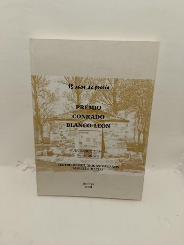 Portada del libro de PREMIO CONRADO BLANCO LEÓN. 15 Años de poesía