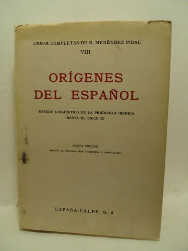 Portada del libro de ORÍGENES DEL ESPAÑOL