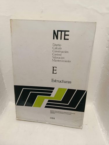 Portada del libro de NTE. ESTRUCTURAS. 1984