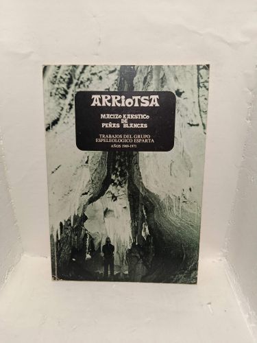 Portada del libro de MACIZO KARSTICO DE PEÑAS BLANCAS. Revista Arriotsa 1