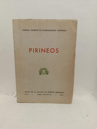 Portada del libro de PIRINEOS. Revista de la Estación de Estudios Pirenaicos nº5