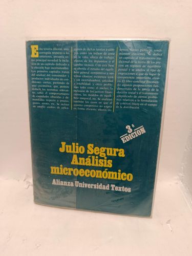 Portada del libro de ANÁLISIS MICROECONÓMICO
