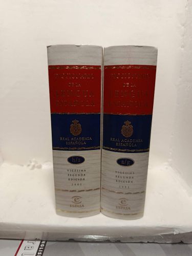 Portada del libro de DICCIONARIO DE LA  LENGUA ESPAÑOLA. REAL ACADEMIA ESPAÑOLA. 2 TOMOS. VIGÉSIMA SEGUNDA EDICIÓN 2001