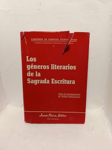 Portada del libro de LOS GÉNEROS LITERARIOS DE LA SAGRADA ESCRITURA. Obra en colaboración de varios especialistas