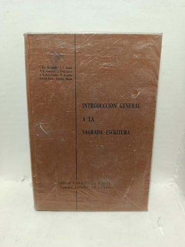 Portada del libro de INTRODUCCIÓN GENERAL A LA SAGRADA ESCRITURA