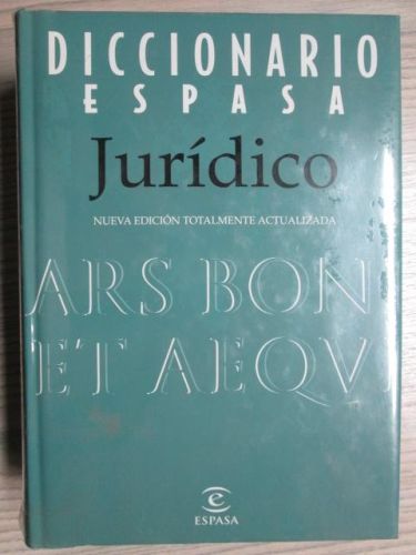 Portada del libro de DICCIONARIO ESPASA JURÍDICO.