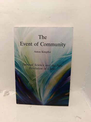 Portada del libro de THE EVENT OF COMMUNITY. Spiritual Science and the New Revelation of Christ