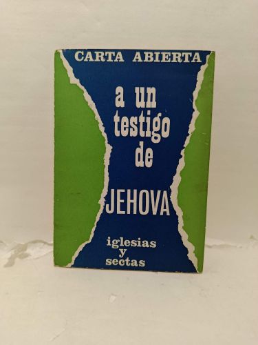Portada del libro de CART< ABIERTA A UN TESTIGO DE JEHOVA