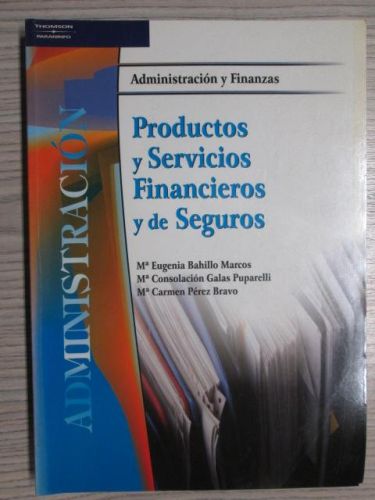 Portada del libro de PRODUCTOS Y SERVICIOS FINANCIEROS Y DE SEGUROS