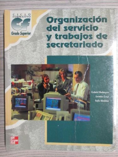 Portada del libro de ORGANIZACIÓN DEL SERVICIO Y TRABAJOS DE SECRETARIADO