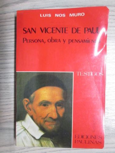 Portada del libro de SAN VICENTE DE PAUL. PERSONA, OBRA Y PENSAMIENTO.