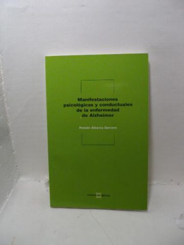 Portada del libro de MANIFESTACIONES PSICOLÓGICAS Y CONDUCTUALES DE LA ENFERMEDAD DE ALZHEIMER