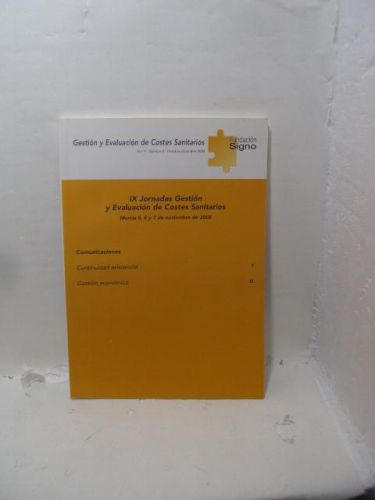 Portada del libro de GESTIÓN Y EVALUACIÓN DE COSTES SANITARIOS. Vol. 9, Número 4, Octubre-diciembre 2008