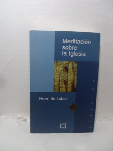 Portada del libro de MEDITACIÓN SOBRE LA IGLESIA