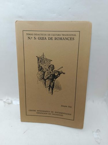 Portada del libro de TEMAS DIDÁCTICOS DE CULTURA TRADICIONAL. Nº 5: Guia de romances