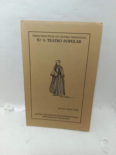 Portada del libro de TEMAS DIDÁCTICOS DE CULTURA TRADICIONAL. Nº 1: Teatro popular