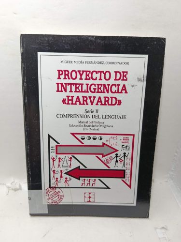 Portada del libro de PROYECTO DE INTELIGENCIA HARVARD (Vol. 2). Serie II. Comprension del lenguaje. Manual del Profesor....