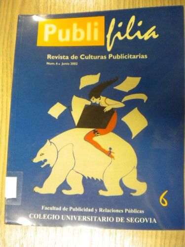 Portada del libro de PUBLIFILIA REVISTA DE CULTURAS PUBLICITARIAS. NUM. 6
