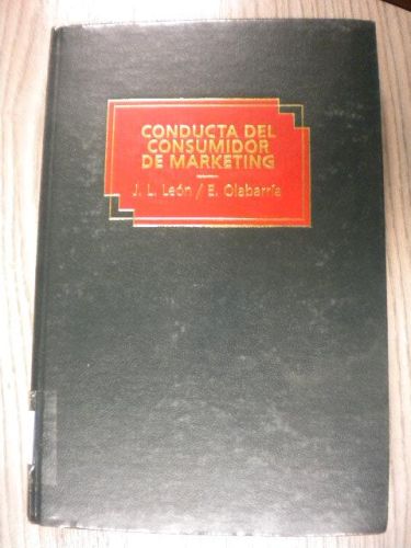 Portada del libro de CONDUCTA DEL CONSUMIDOR DE MARKETING