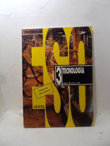 Portada del libro de TECNOLOGÍA, 3 ESO, 2 CICLO. LIBRO-CUADERNO DE TRABAJO