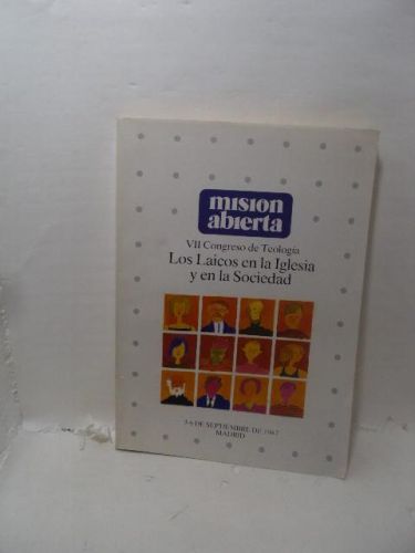 Portada del libro de MISIÓN ABIERTA, núm 5-6, noviembre 1987. VII Congreso de Teología. Los Laicos en la Iglesia y en la...